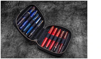 tui pour stylo Galen Leather Co., série Expansi-Pouch Leather Wide 10 Slots