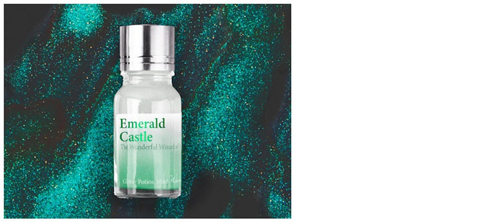 Potion brillante Wearingeul, série Glitter Emerald Castle (10ml)