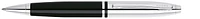 Stylo bille Cross, série Calais Noir/Chrome 