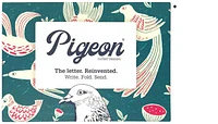 Papier à lettre/Enveloppe Pigeon, série Correspondance Fig & Feather (Paquet de 6)