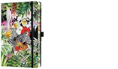 Castelli Notebook (A5), Eden series Zebra (Ruled, rigid cover)
