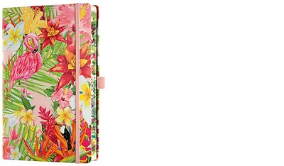 Castelli Notebook (A5), Eden series Flamingo (Ruled, rigid cover)