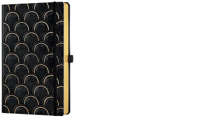 Castelli Notebook (A5), Gold series Art Deco (Ruled, rigid cover)