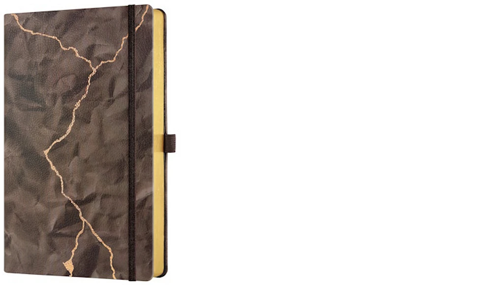 Castelli Notebook (A5), Wabi Sabi series Lightning (Ruled, rigid cover)