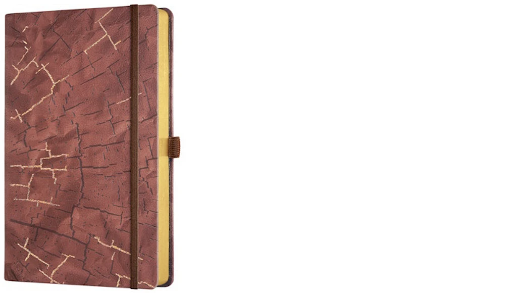 Castelli Notebook (A5), Wabi Sabi series Bark (Ruled, rigid cover)