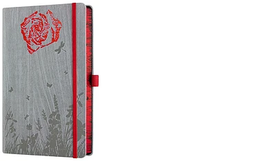 Castelli Notebook (A5), Foresta series Rose (Ruled, rigid cover)