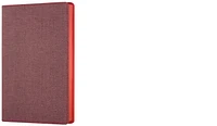 Castelli Notebook (A5), Harris series Maple red (Ruled, flexible cover)