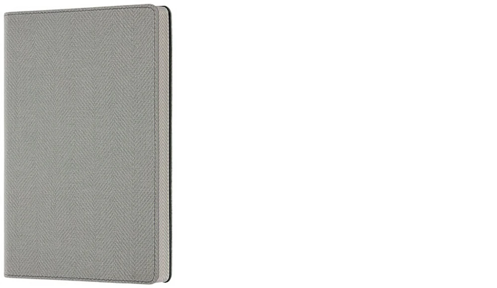 Castelli Notebook (A5), Harris series Oyster gray (Ruled, flexible cover)