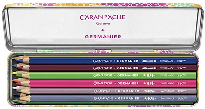 Caran d'Ache colored pencil set, Germanier Les Fulgureuses SE series (Box of 13)