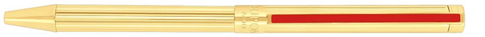 Stylo bille Dupont, S.T., série Classique Or/Rouge