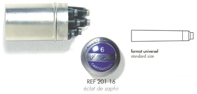 J.Herbin  Ink cartridge, La Perle des Encres serie Blue ink (Saphire)