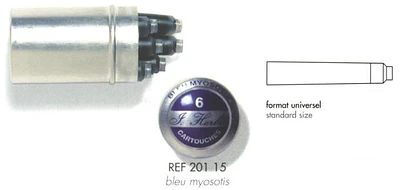 J.Herbin  Ink cartridge, La Perle des Encres serie Blue ink (Forget me not)