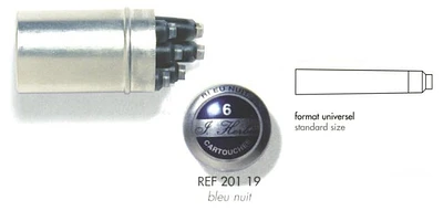 J.Herbin  Ink cartridge, La Perle des Encres serie Blue-black ink (Midnight blue)