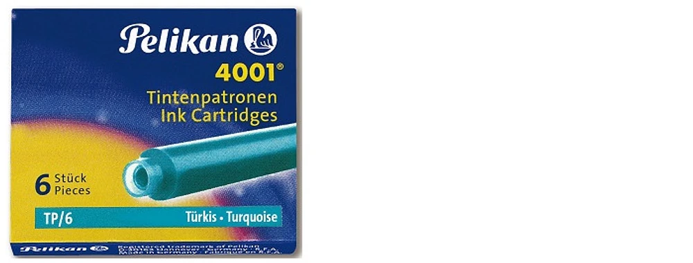 Cartouche d'encre Pelikan, série Recharge & encre Encre turquoise (Courte)