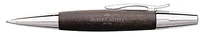 Faber-Castell Ballpoint pen, E-motion Wood/Chrome serie Black