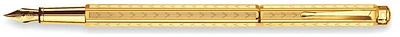 Stylo plume Caran d'Ache, série Ecridor Chevron Doré