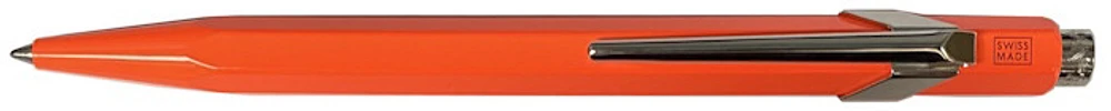 Stylo bille Caran d'Ache, série Office Fluo Orange fluo