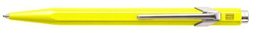 Stylo bille Caran d'Ache, série Office Fluo Jaune fluo