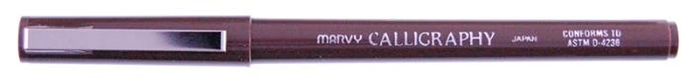 Marvy Felt pen, Calligraphy serie Sepia ink