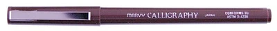 Crayon feutre Marvy, série Calligraphy Encre sepia