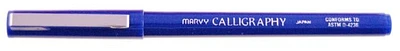Crayon feutre Marvy, série Calligraphy Encre bleu