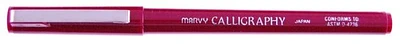 Crayon feutre Marvy, série Calligraphy Encre bordeaux