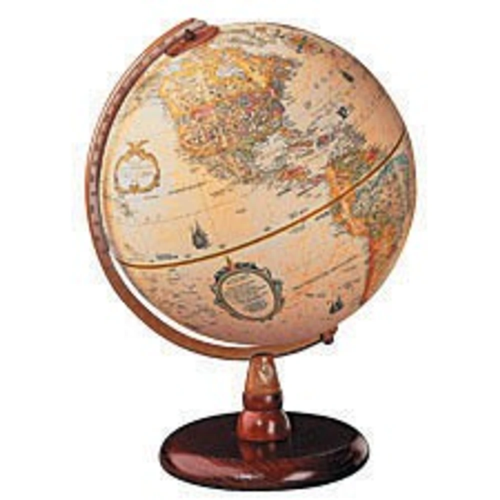 Replogle Geographic Globe, Quincy serie Brown