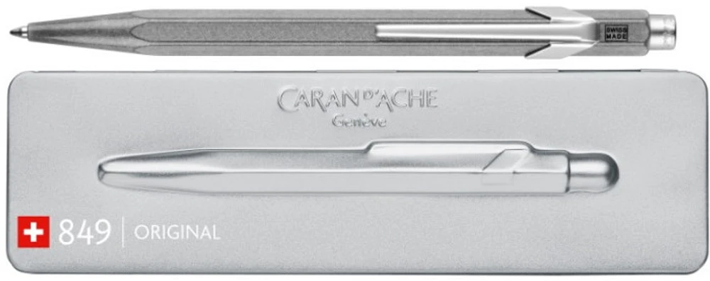 Caran d'Ache Ballpoint pen, 849 Original series Silvered