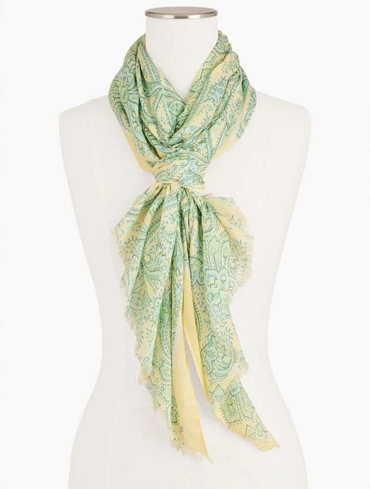 Dazzling Paisley Oblong Scarf