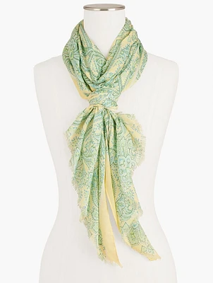 Dazzling Paisley Oblong Scarf
