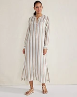 Organic Cotton Gauze Striped Dress
