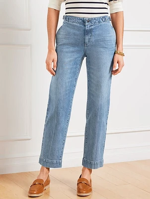 Straight Ankle Jeans - Blaire Wash