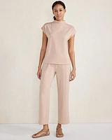 Fleece Funnel Neck Top