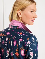 Cotton Button Front Shirt