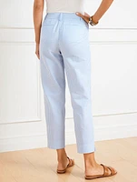 Seersucker Perfect Crops - Cruise Stripe