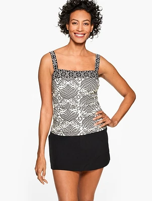 Sun Ocean Sand Square Neck Tankini