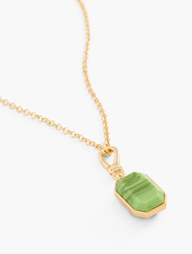 Double Sided Swivel Pendant Necklace