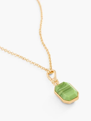 Double Sided Swivel Pendant Necklace