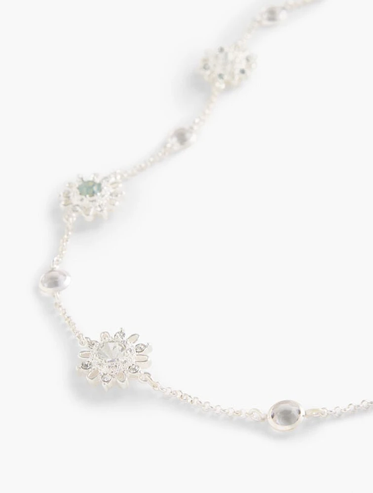 Sparkling Starburst Statement Necklace