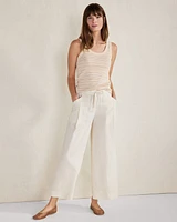 Essential Organic Cotton Striped Scoop Neck Tank