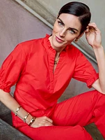 Fresh Poplin Ruffle Popover