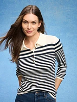 Smooth Cotton Polo - Stripe