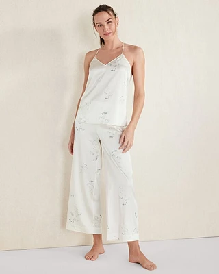 Washable Silk Delicate Floral V-Neck Cami
