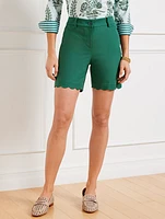 Scallop Hem Shorts
