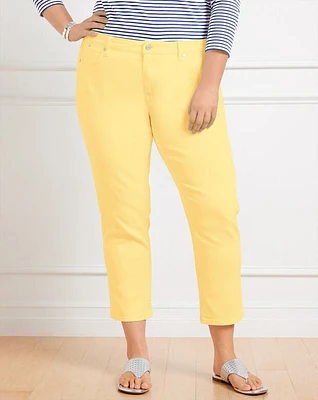 Crop Straight Leg Jeans - Pigment Wash
