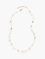 Stone Station Long Necklace