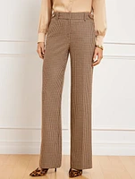 Talbots Greenwich Wide Leg Pants - Autumn Check
