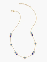 Floating Stone Station Necklace