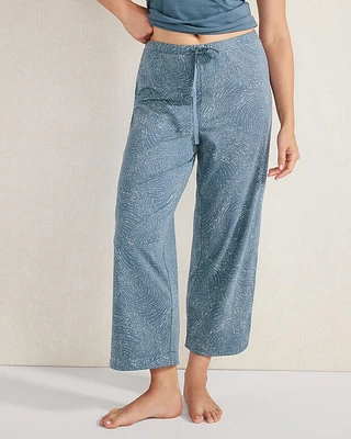 Organic Cotton Jersey Drift Curved Hem Pants