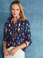 Cotton Button Front Shirt